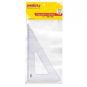 ESQUADRO POLIESTIRENO 60 GRAUS 21CM WALEU