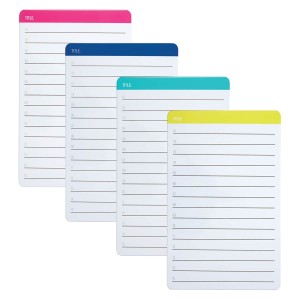 LISTA DE RECADOS MAGNÉTICA QUARTET BLISTER C/ 2 UNIDADES TILIBRA