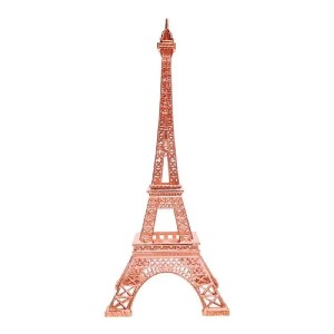ENFEITE TORRE EIFFEL PARIS 13CM METAL OURO ROSE