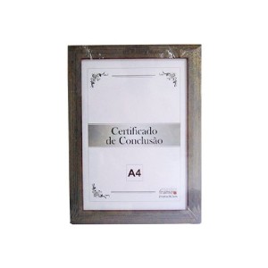 PORTA RETRATO CERTIFICADO A4 PLÁSTICO MASTER FRAME