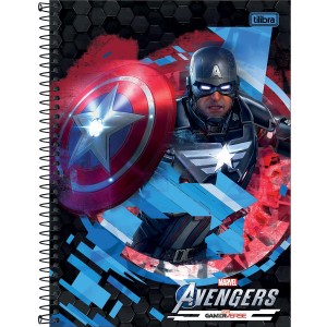 CADERNO ESPIRAL CD UNIV 1M AVENGERS GAME 80 FLS TILIBRA