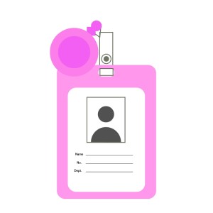 CARTÃO IDENTIFICAÇÃO PLÁSTICO ROSA