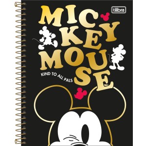 CADERNO ESPIRAL CD COLEGIAL 1M MICKEY 80 FOLHAS TILIBRA