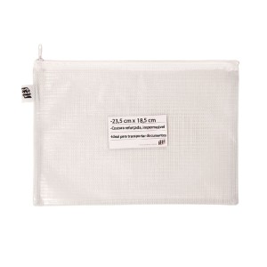 PASTA COM ZIPER P BRANCO 23,5X18,5CM YES