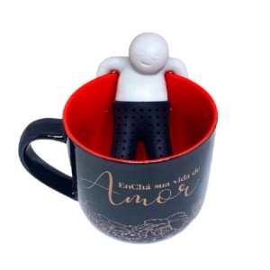 CANECA COM INFUSOR ENCHA SUA VIDA - ZONACRIATIVA