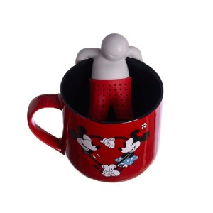 CANECA COM INFUSOR MICKEY E MINNIE - DISNEY ZONACRIATIVA