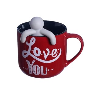 CANECA COM INFUSOR MICKEY E MINNIE - DISNEY ZONACRIATIVA