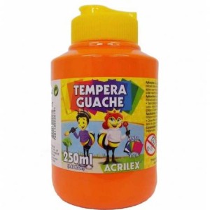 TINTA GUACHE 250ML LARANJA 517 ACRILEX