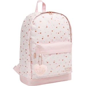 MOCHILA DE COSTAS ACADÉMIE CORAÇÕES METALIZADOS TILIBRA