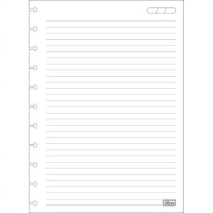 REFIL PARA TILIDISCO COLEGIAL PAUTADO 90G 80 FLS TILIBRA