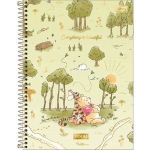 CADERNO ESPIRAL CD UNIV 10M POOH 160 FLS TILIBRA CONNECT