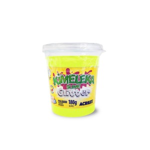 KIMELEKA SLIME GLITTER 180G AMARELO ACRILEX
