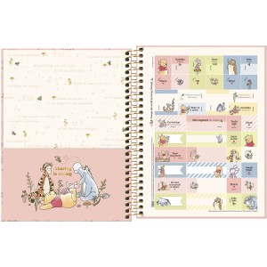 CADERNO ESPIRAL CD COLEGIAL 10M POOH 160 FOLHAS TILIBRA