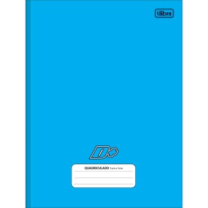CADERNO BROC UNIV QUADRICULADO 1X1  D+ AZUL 96 FLS TILIBRA