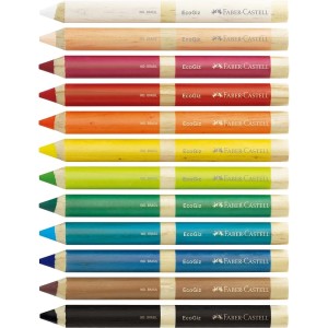 GIZ DE CERA ECOGIZ 12 CORES FABER-CASTELL