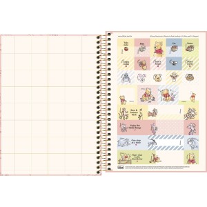 CADERNO ESPIRAL CD 1/4 POOH 80 FLS TILIBRA