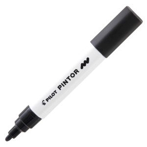 CANETA MARCADOR PILOT PINTOR MEDIA 1.4MM CLASSICA PRETO