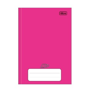 CADERNO BROCHURA CAPA DURA 1/4 ROSA 96 FLS D+ TILIBRA
