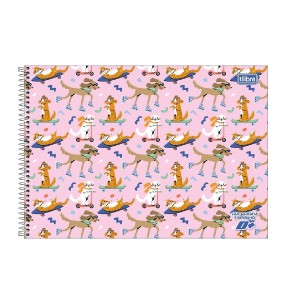 CADERNO DE CARTOGRAFIA ESPIRAL CD D+ FEMININO 96FLS TILIBRA