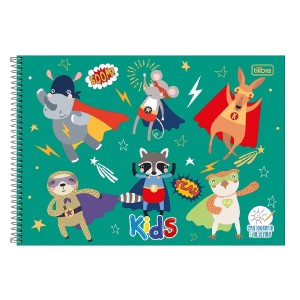 CADERNO ESPIRAL 96F CD CARTOGRAFIA SAPECA MASCULINO TILIBRA