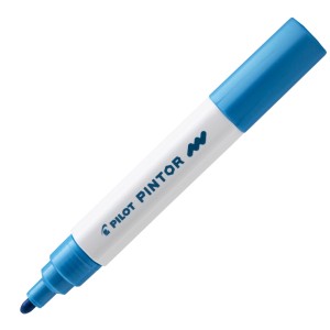 CANETA MARCADOR PILOT PINTOR MEDIA 1.4MM METÁLICO AZUL