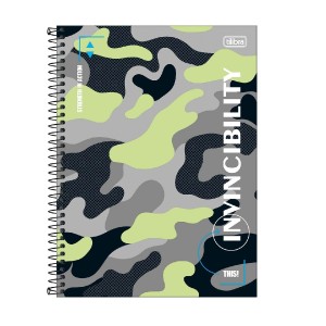 CADERNO ESPIRAL CD UNIV 20M HIDE 320 FLS TILIBRA