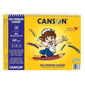 CADERNO MEU PRIMEIRO CANSON 140G 40 FOLHAS A4 CANSON