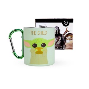 CANECA MOSQUETÃO 300ML BABY YODA MANDALORIAN ZONACRIATIVA