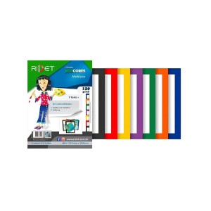 BLOCO ECOCORES MOLDURA 7 CORES 23X32 120G 35 FLS RIDET