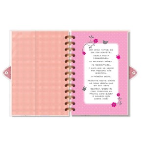 DIARIO COM CHAVE LEVE AMOR FINA IDEIA