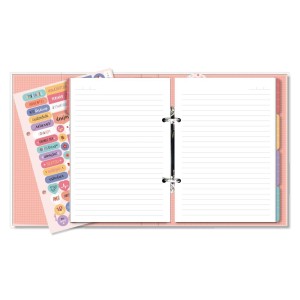CADERNO ARGOLADO LEVE AMOR PEQ FINA IDEIA