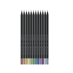 ECOLÁPIS DE COR SUPERSOFT 12 METÁLICOS FABER-CASTELL
