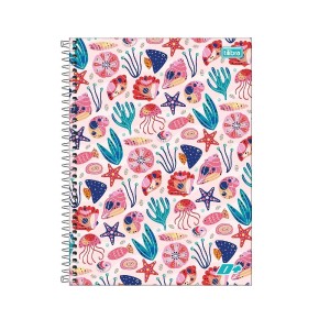 CADERNO ESPIRAL UNIVERSITÁRIO CD 10M 200F D+ FEMININ TILIBRA