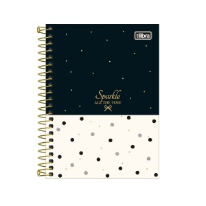 CADERNETA ESPIRAL CAPA DURA 1/8 WEST VILLAGE 80 FLS TILIBRA