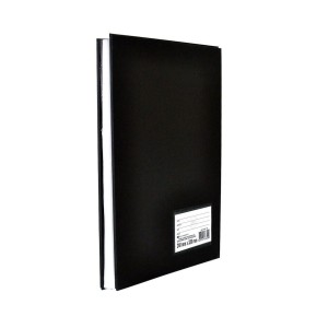 PASTA CATÁLOGO OFÍCIO PRETA COM 100 ENVELOPES FINOS DAC