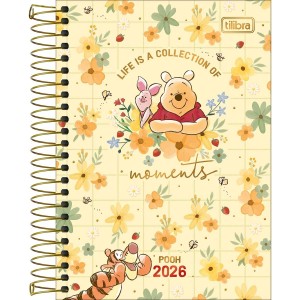 AGENDA ESPIRAL DIÁRIA POOH M5 TILIBRA