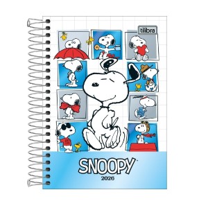 AGENDA ESPIRAL DIÁRIA SNOOPY M5 TILIBRA
