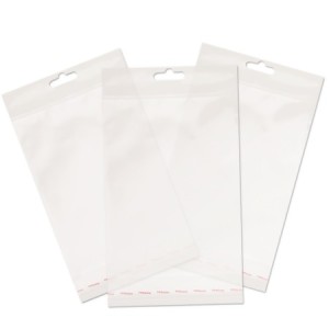 SACO ADESIVADO TRANSP C/ FURO + ABA 15X20CM 100 UNIDS CROMUS