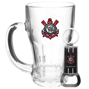KIT CANECA CHAVEIRO CORINTHIANS 450ML MILENO