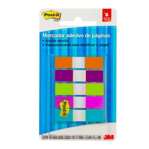 MARCADOR ADESIVO DE PÁGINAS POST-IT FLAGS 100FLS 3M