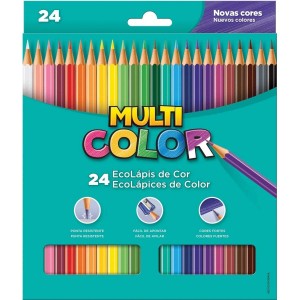 LÁPIS DE COR ECO 24 CORES MULTI COLOR