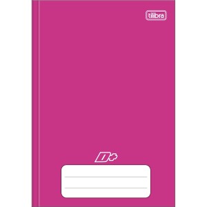 CADERNO BROCHURA CAPA DURA 1/4 ROSA 96 FLS D+ TILIBRA