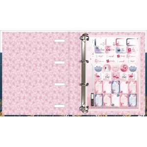 CADERNO ARGOLADO CARTONADO C/ELASTICO ALOHA TILIBRA