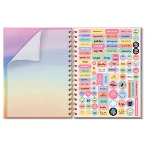 CADERNO COLEGIAL 1 MATÉRIA TIE DYE FINA IDEIA