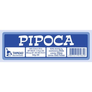 FICHA PIPOCA 50X2 FOLHAS PCT C/ 10 BLOCOS TAMOIO