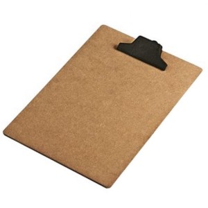 PRANCHETA OFÍCIO A4 EM MDF C/ PRENDEDOR PLÁSTICO ACRIMET