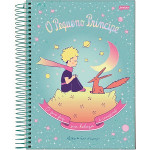 CADERNO ESPIRAL CAPA DURA 1/4 PEQUENO PRÍNCIPE 96FLS JANDAIA