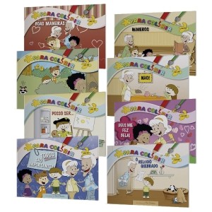 KIT COM OS 8 LIVROS PARA COLORIR (VOL. 1-8) PUBLICACOES RBC