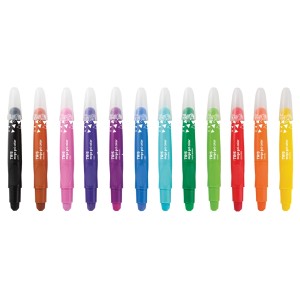 GIZ DE CERA RETRÁTIL MEGA GEL COLOR 12 CORES CHEIRINHO TRIS