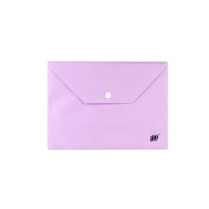 PASTA C/ BOTÃO HORIZONTAL A5 LILÁS PASTEL YES